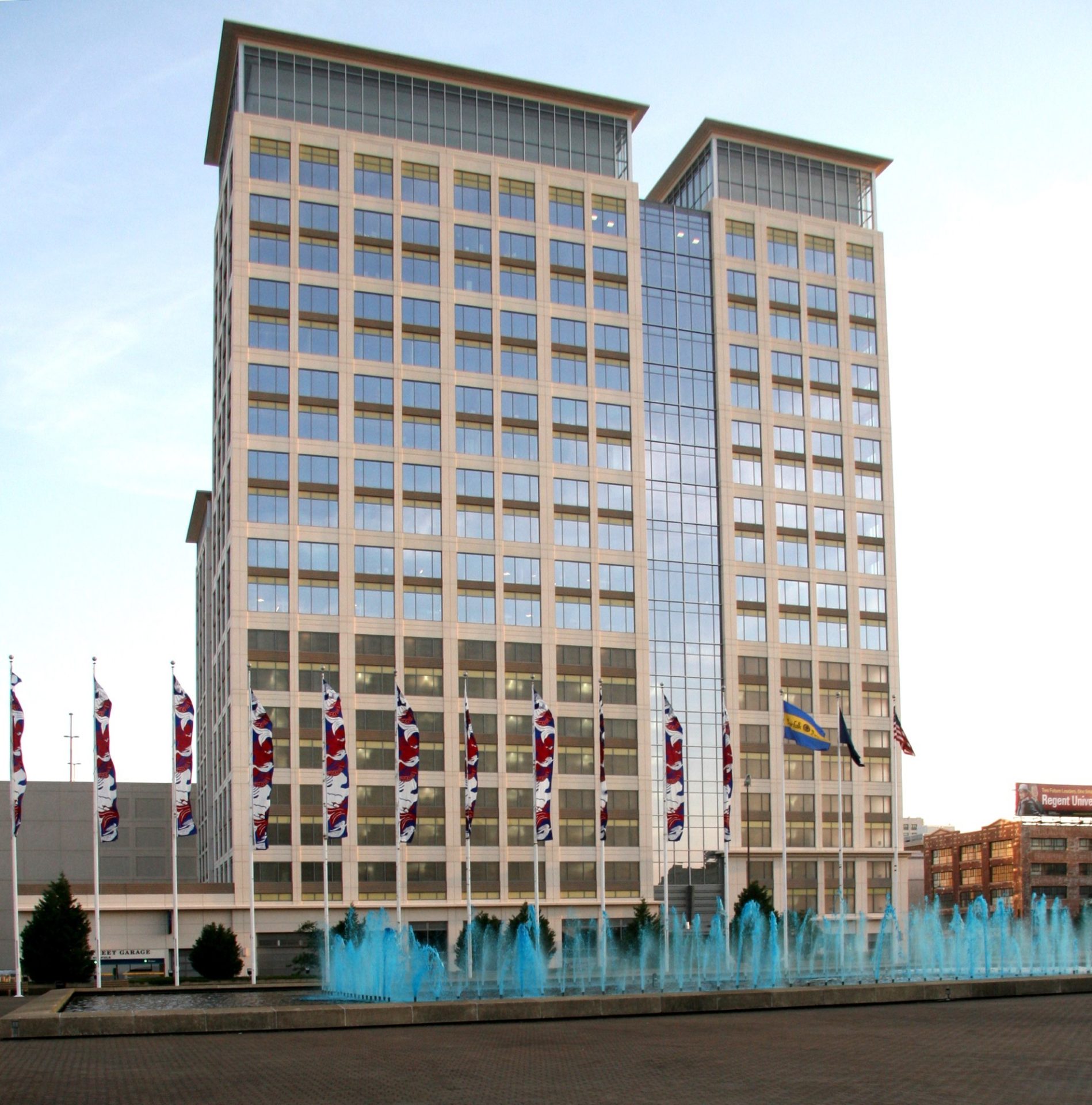 Inside Glazed Curtain Wall System Wells Fargo