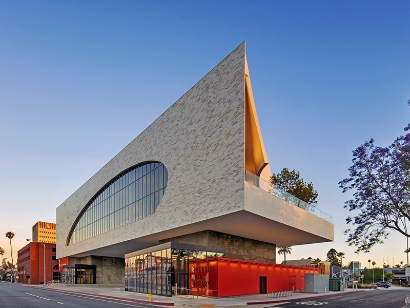 curtain wall riverside library