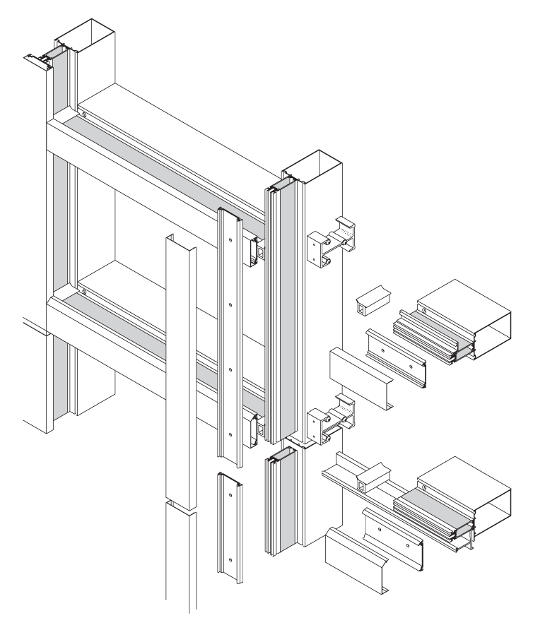 7500 wall curtain wall system