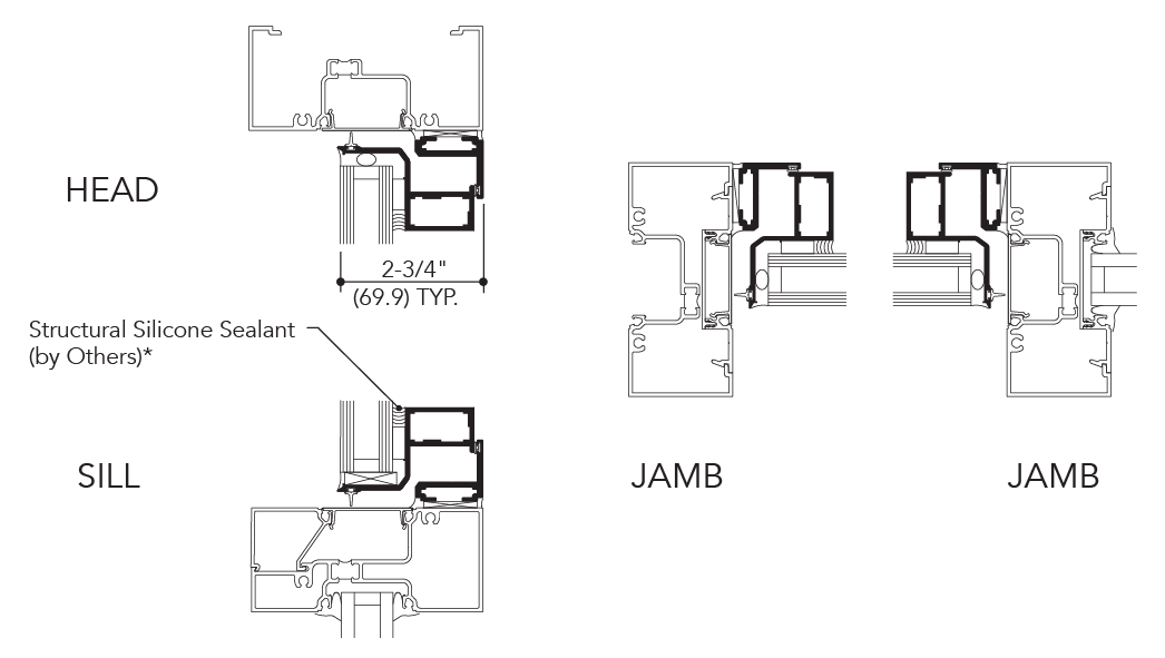 Glassvent Windows for storefront framing