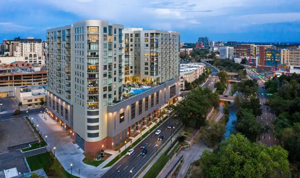 Parq on Speer, Denver, Colorado, USA, MetroView® FG 501T Window Wall, 1600 Wall System®1 Curtain Wall