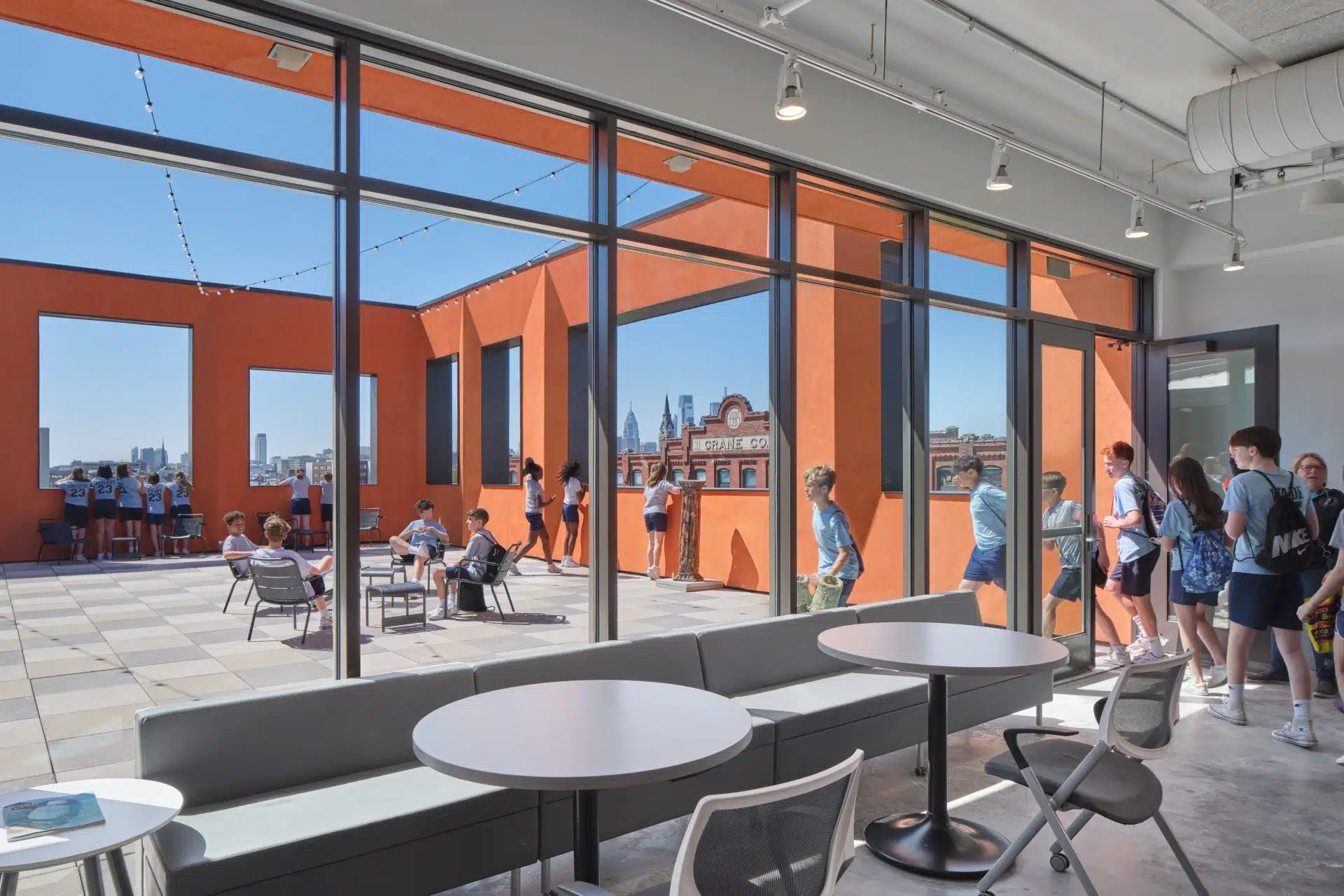 The Clay Studio, Philadelphia, Pennsylvania, USA, Kawneer Company, Inc. Arts and Leisure Sector Projects Trifab 601T framing system, 500 wide stile entrances, trifab versaglaze 450