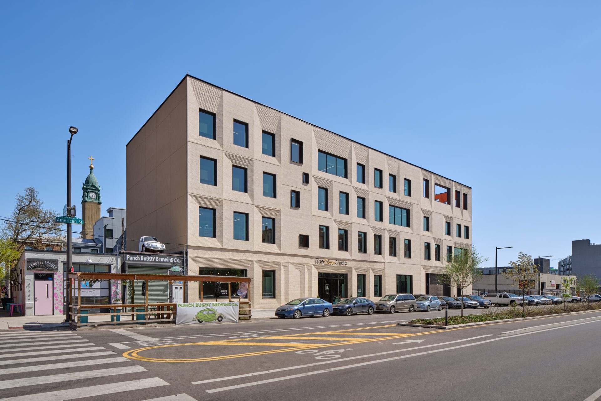 The Clay Studio, Philadelphia, Pennsylvania, USA, Kawneer Company, Inc. Arts and Leisure Sector Projects Trifab 601T framing system, 500 wide stile entrances, trifab versaglaze 450