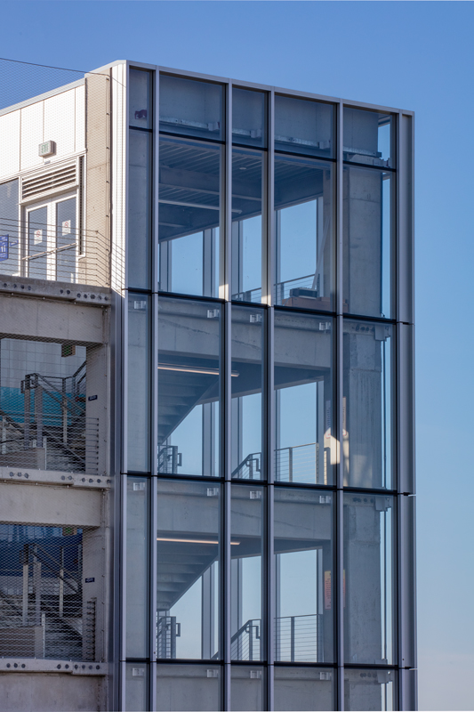 MSP Terminal 1-Lindbergh Parking Expansion Minneapolis St. Paul International Airport Silver Ramp Transit Center Kawneer North America Transportation Project Minneapolis Minnesota