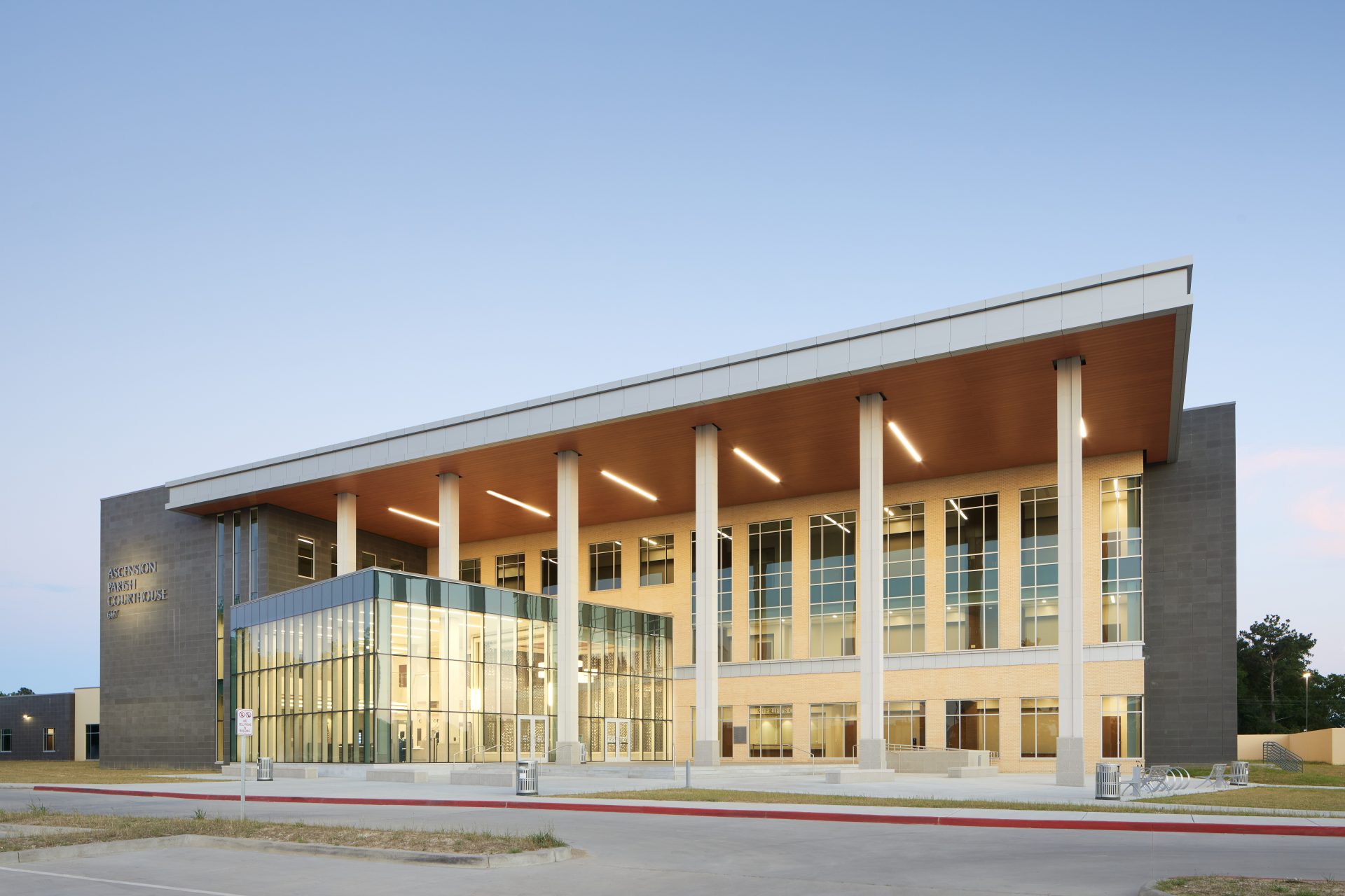 Ascension Parish Courthouse, Gonzales, Louisiana, Kawneer
