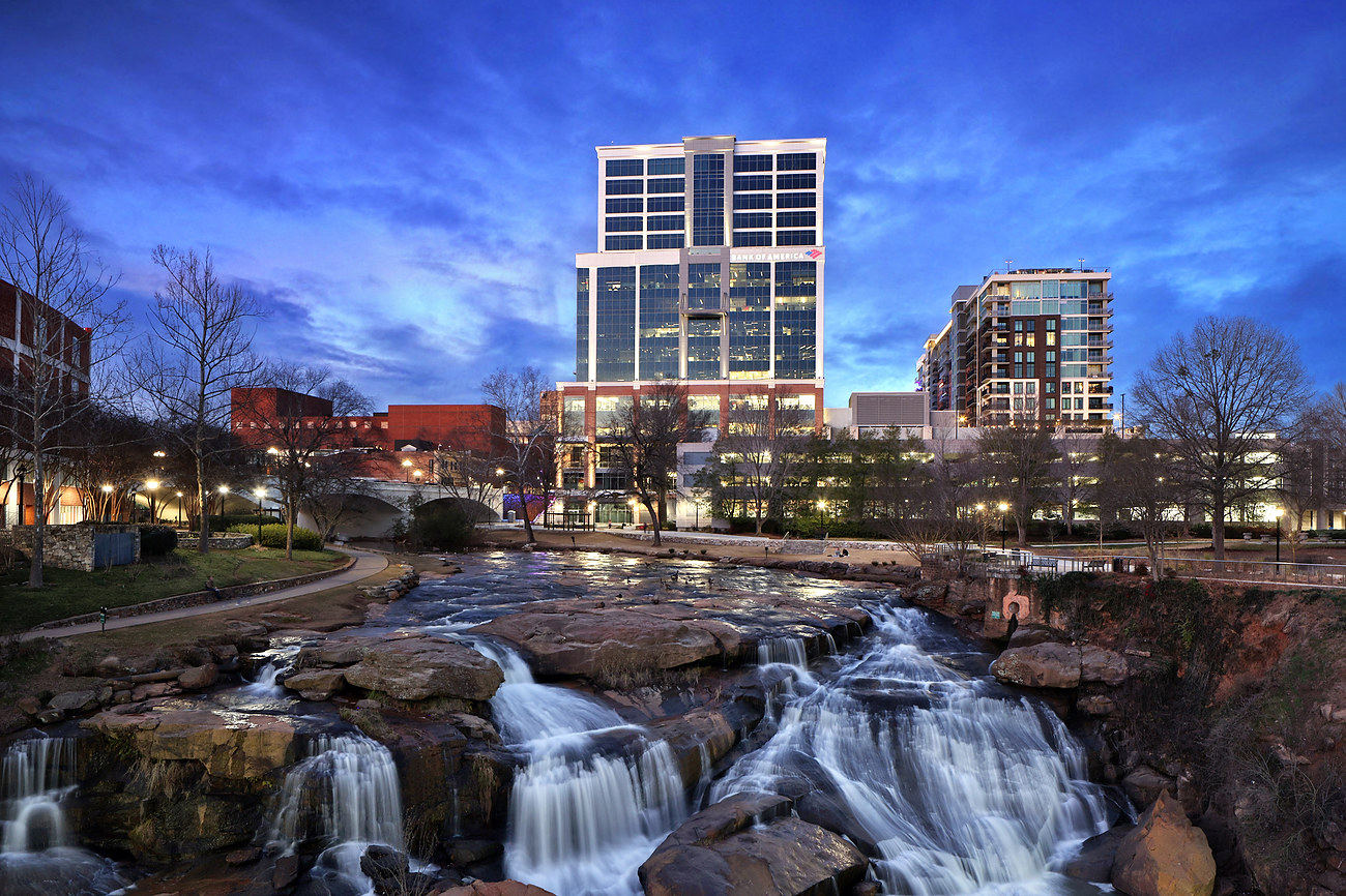 Falls Tower at Camperdown Greenville South Carolina Kawneer Company