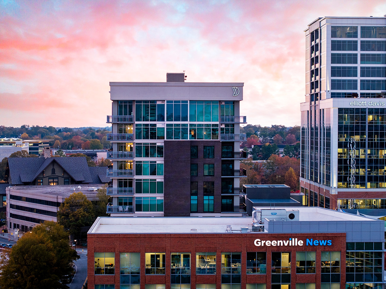 DECA Camperdown Greenville South Carolina USA Kawneer Company Inc. Curtain Wall Window Wall Storefront Framing Architectural Aluminum Systems Multifamily Sector Building Projects