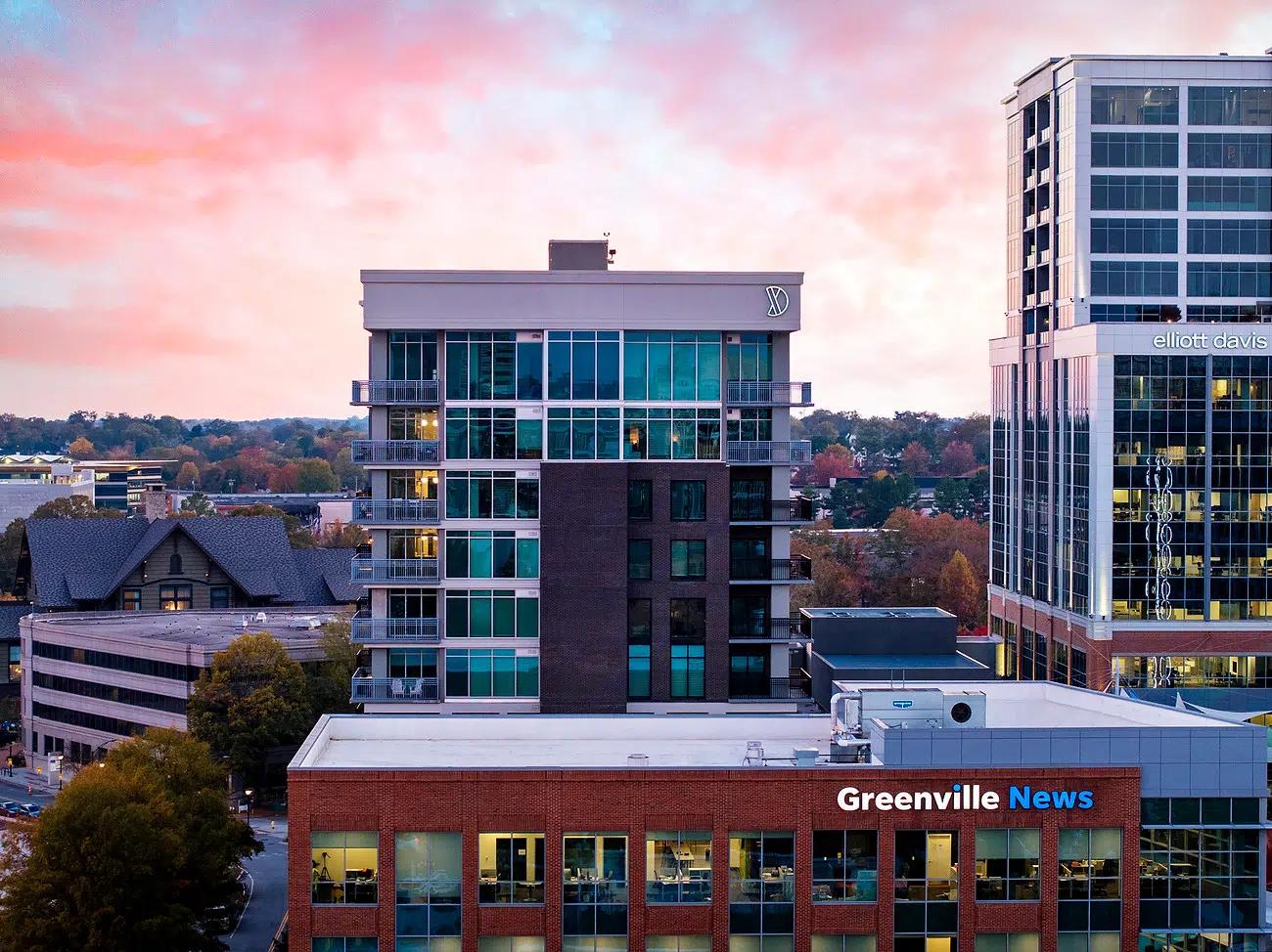 DECA Camperdown Greenville South Carolina USA Kawneer Company Inc. Curtain Wall Window Wall Storefront Framing Architectural Aluminum Systems Multifamily Sector Building Projects