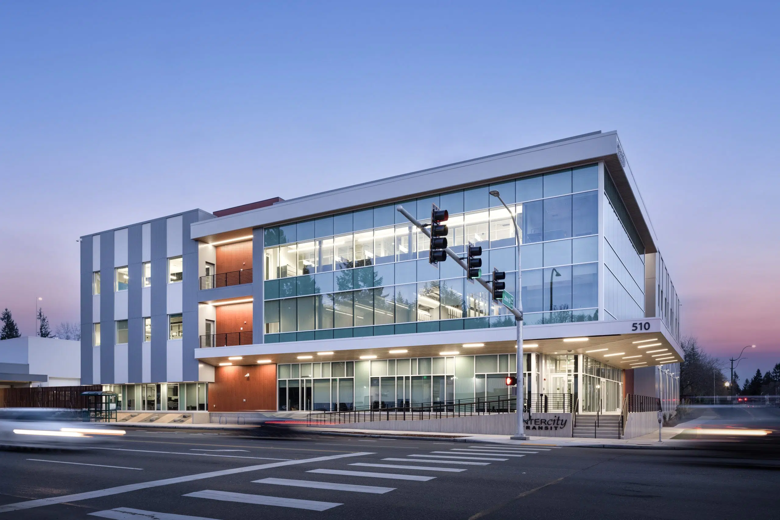 Intercity Transit Pattison Bus Operations & Maintenance Facility, Olympia, Washington, USA, Kawneer