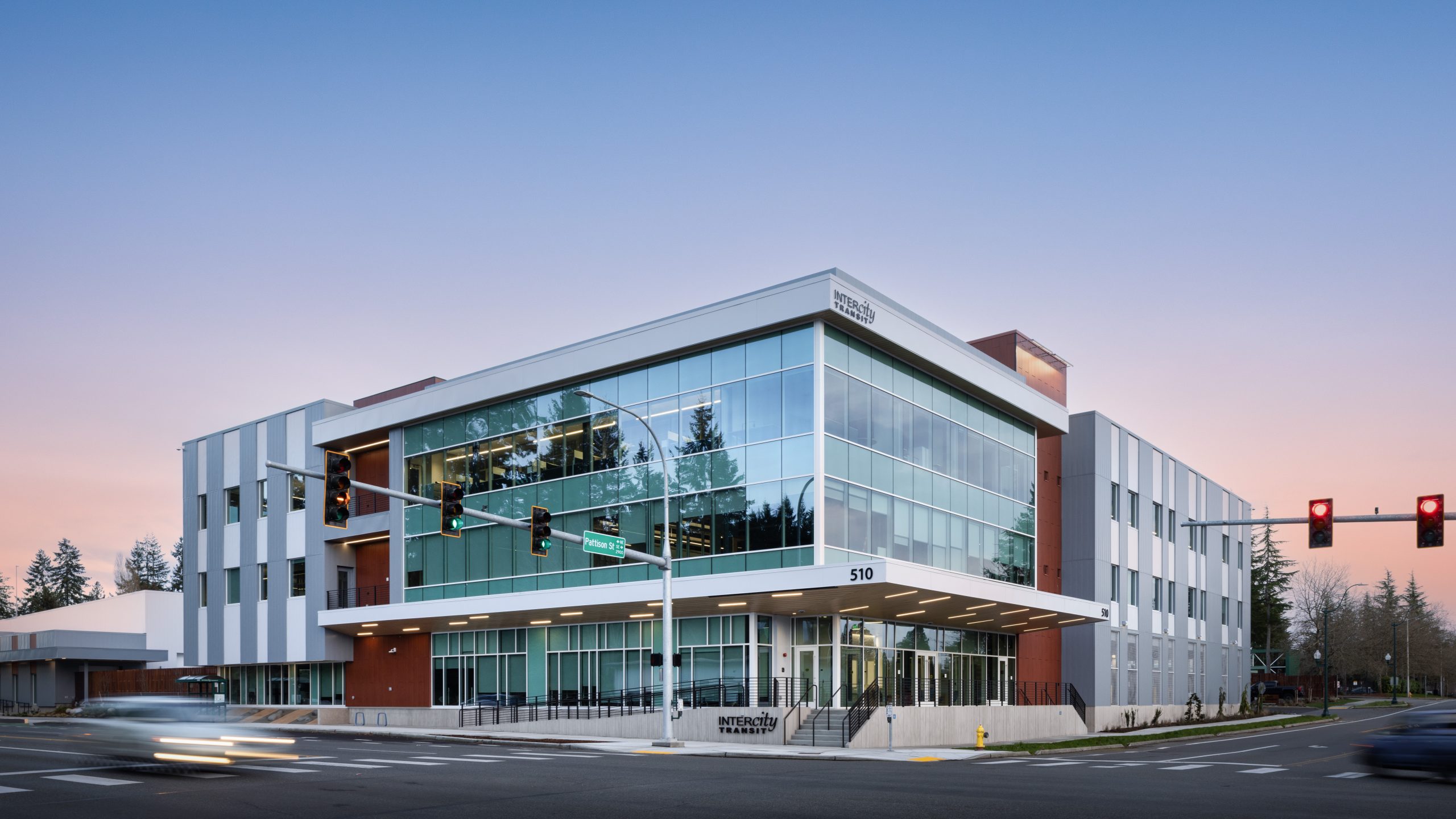 Intercity Transit Pattison Bus Operations & Maintenance Facility, Olympia, Washington, USA, Kawneer