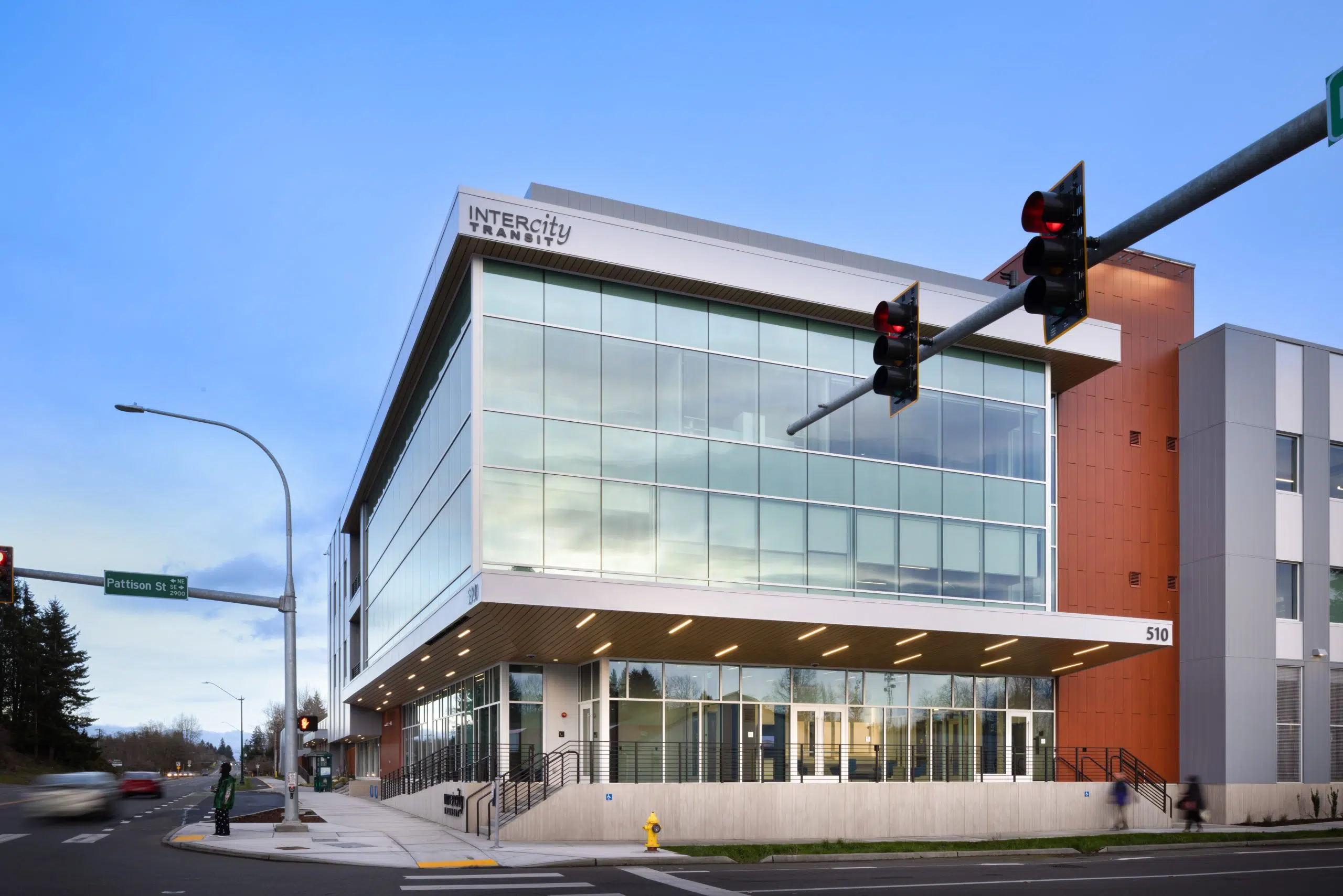 Intercity Transit Pattison Bus Operations & Maintenance Facility, Olympia, Washington, USA, Kawneer