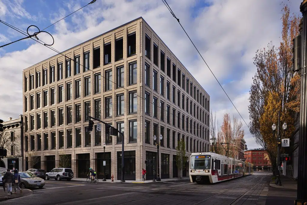 PAE Living Building Portland Oregon USA Office Sector and Retail Project Architecture Kawneer Company Inc Sustainability Curtain Wall Storefront Entrances